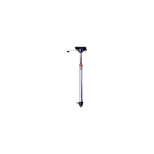 Springfield Taper-Lock 2-3/8" Power-Rise Stand-Up Pedestal 22.5" to 29.5", Brite Dip Finish