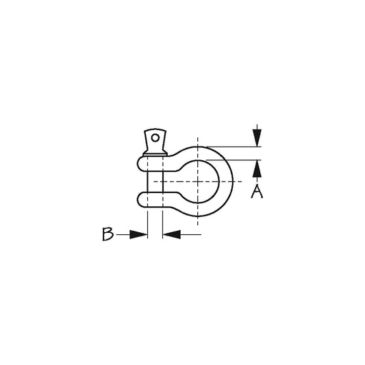 Galvanized Anchor Shackle-5/16"