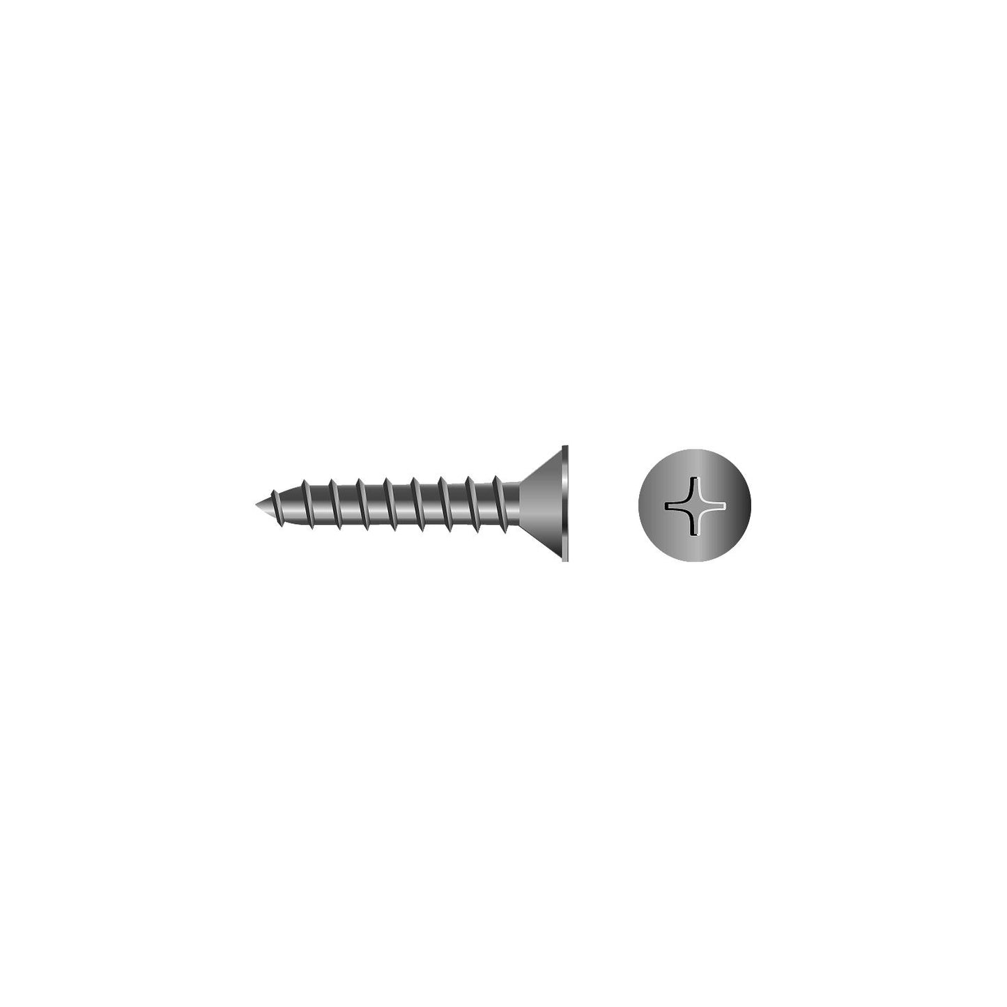 Seachoice 59536 Stainless Steel Phillips Machine Screw - Flat Head