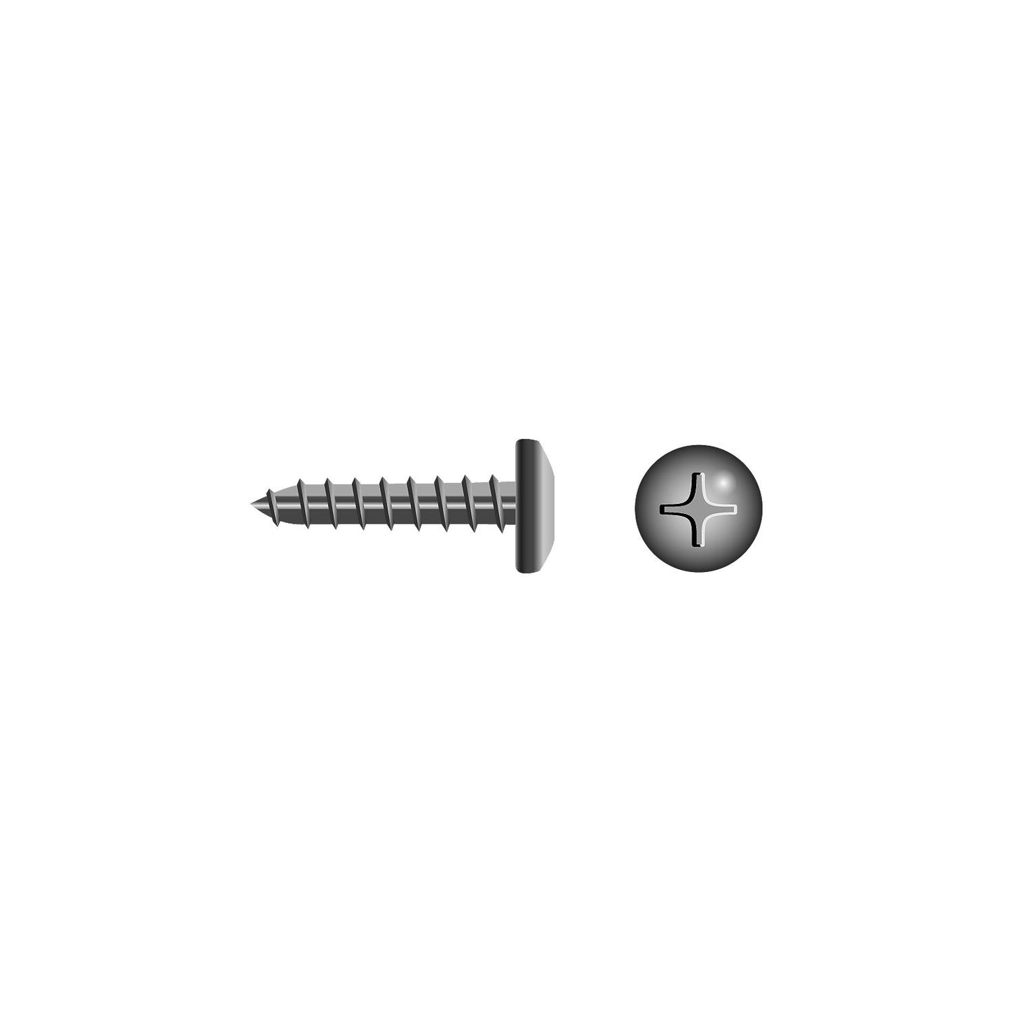 Seachoice 59568 Stainless Steel Phillips Tapping Screw - Pan Head