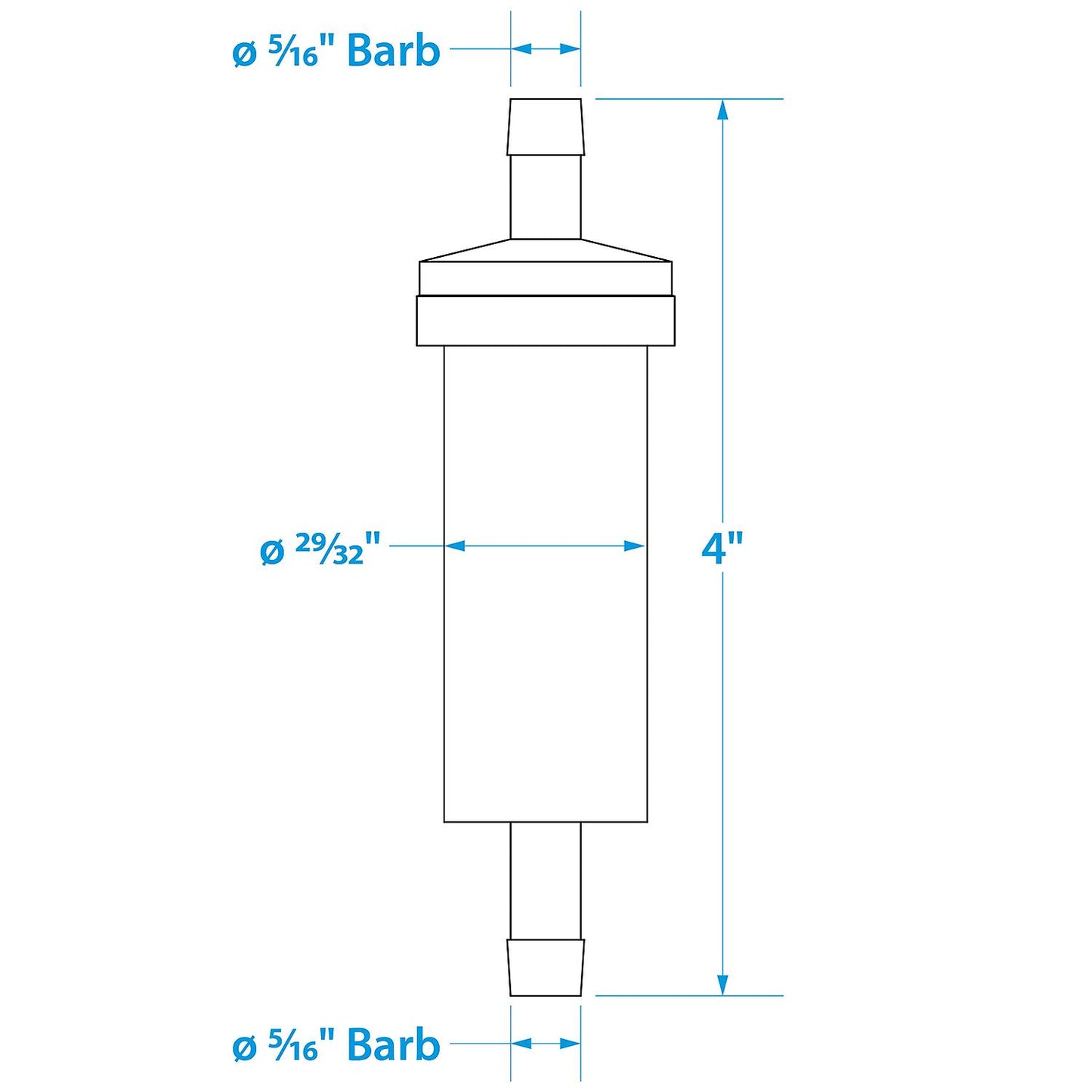 Seachoice 21111 In-Line Fuel Filter