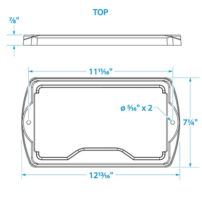 Seachoice Premium Battery Tray With Stainless Steel Hold Down Rods