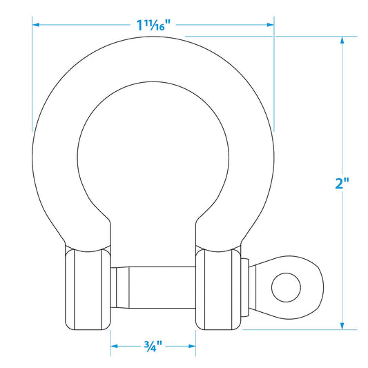 Seachoice Stainless Steel Anchor Shackle