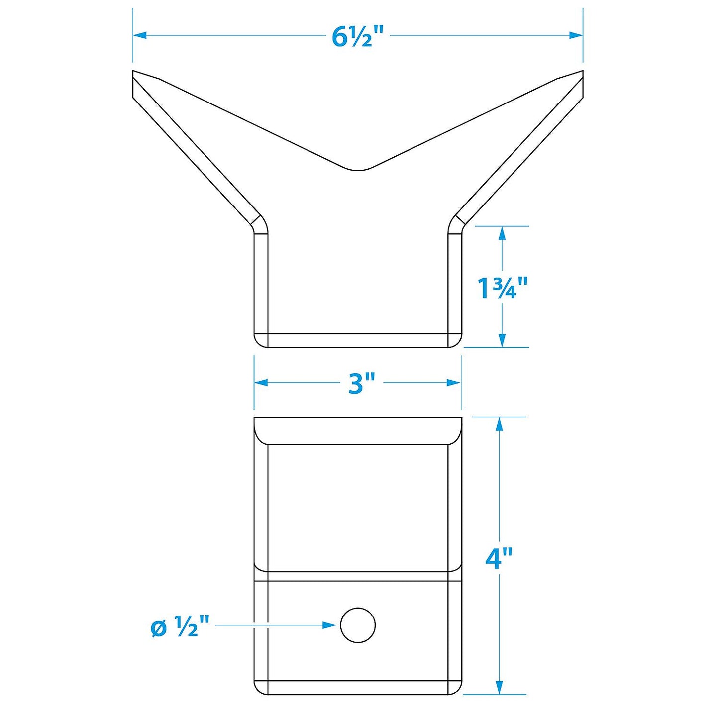 Bow Stop-3 X3 -1/2 I.D.(Bulk)