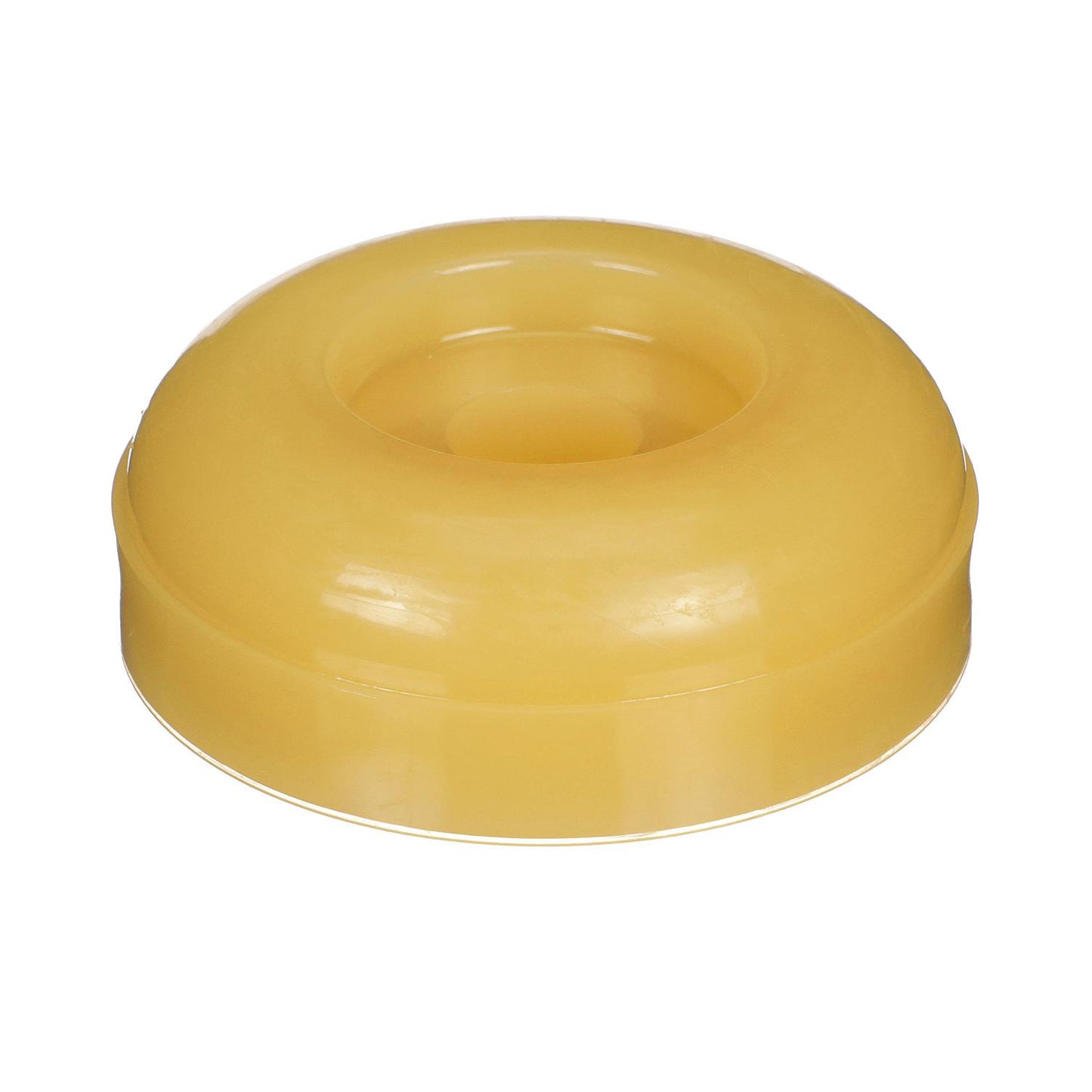 Seachoice Non-Marking TP Yellow Rubber Roller End Cap 3-1/2" With 1-1/4" ID Hole