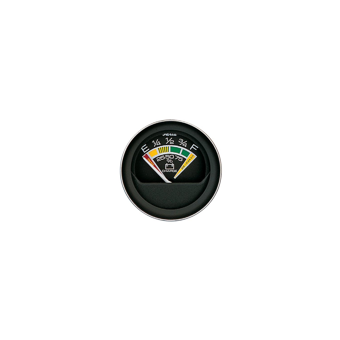 Faria Coral Black 2" Voltmeter Gauge (10-16 VDC)