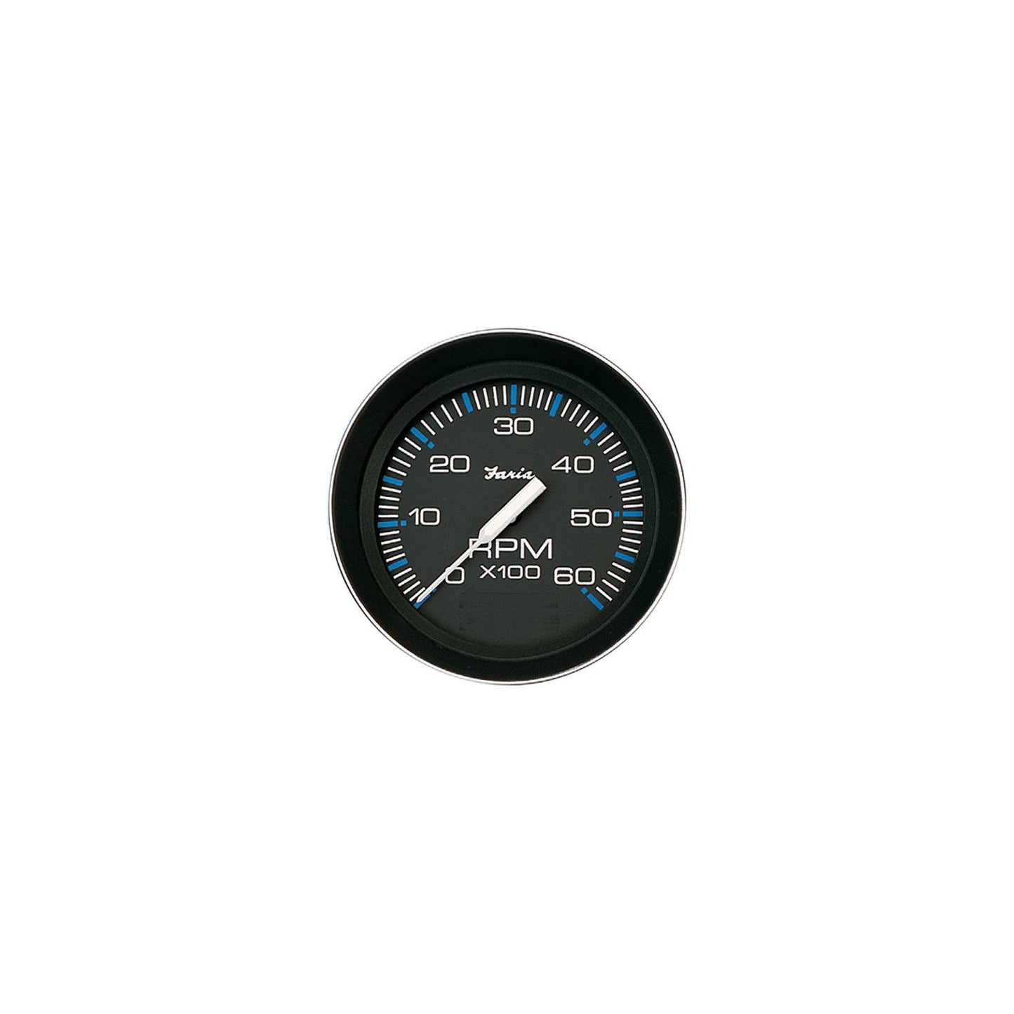 Faria Coral Black 4" Gauge - 7000 RPM Tachometer (All Outboard)