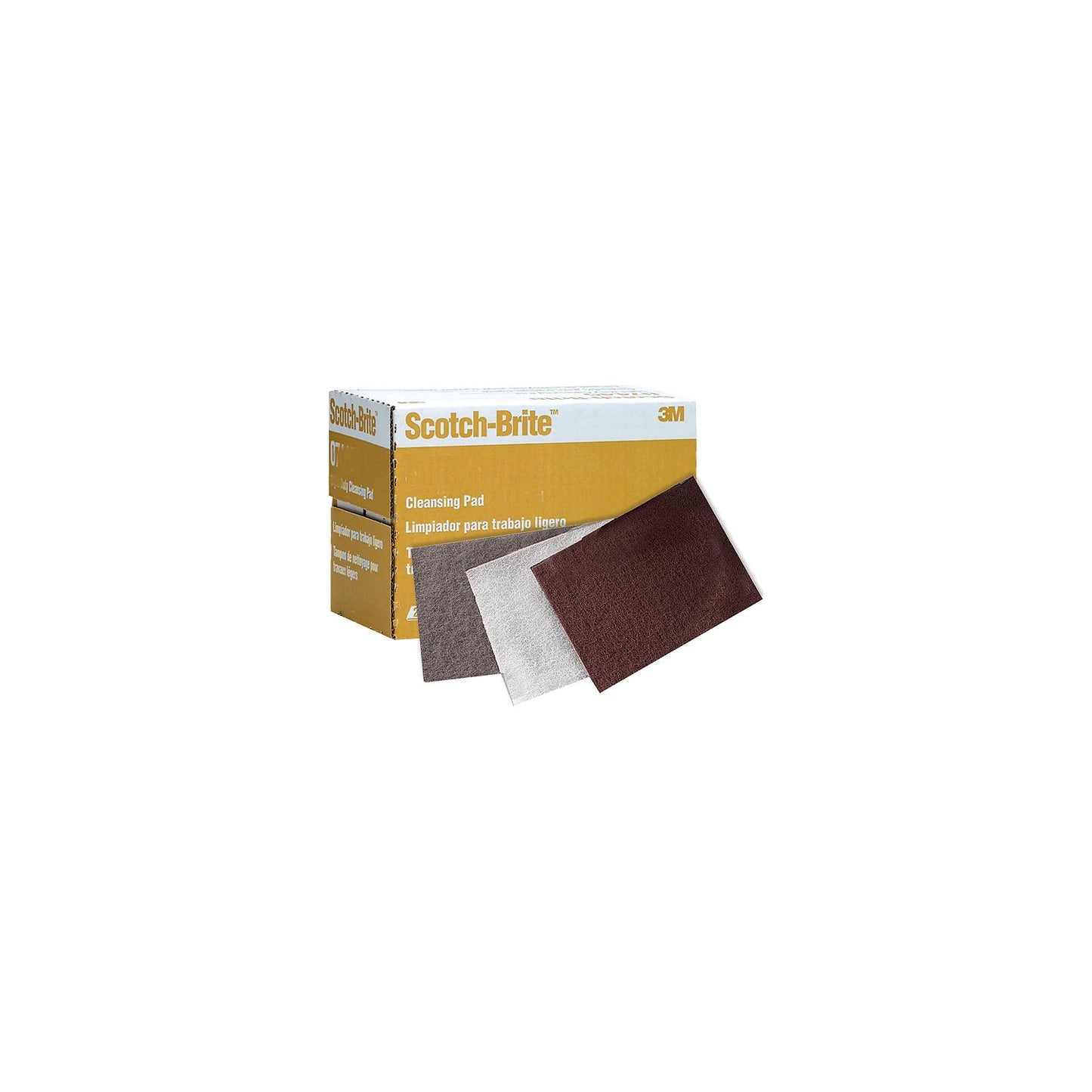 3M 07447 Scotch Brite Hand Pads, General, Maroon, 20/Box