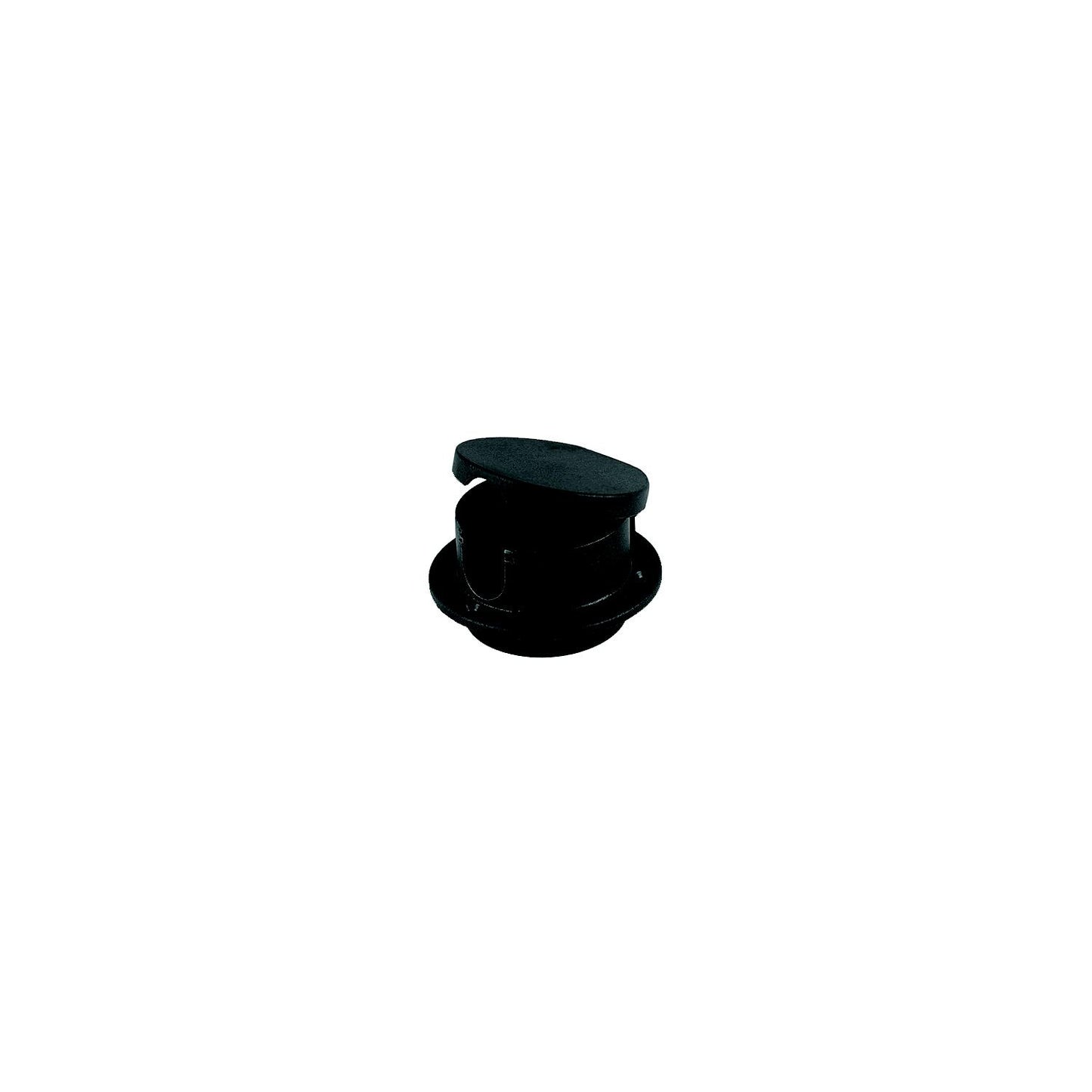 Rope Deck Pipe Plastic Black