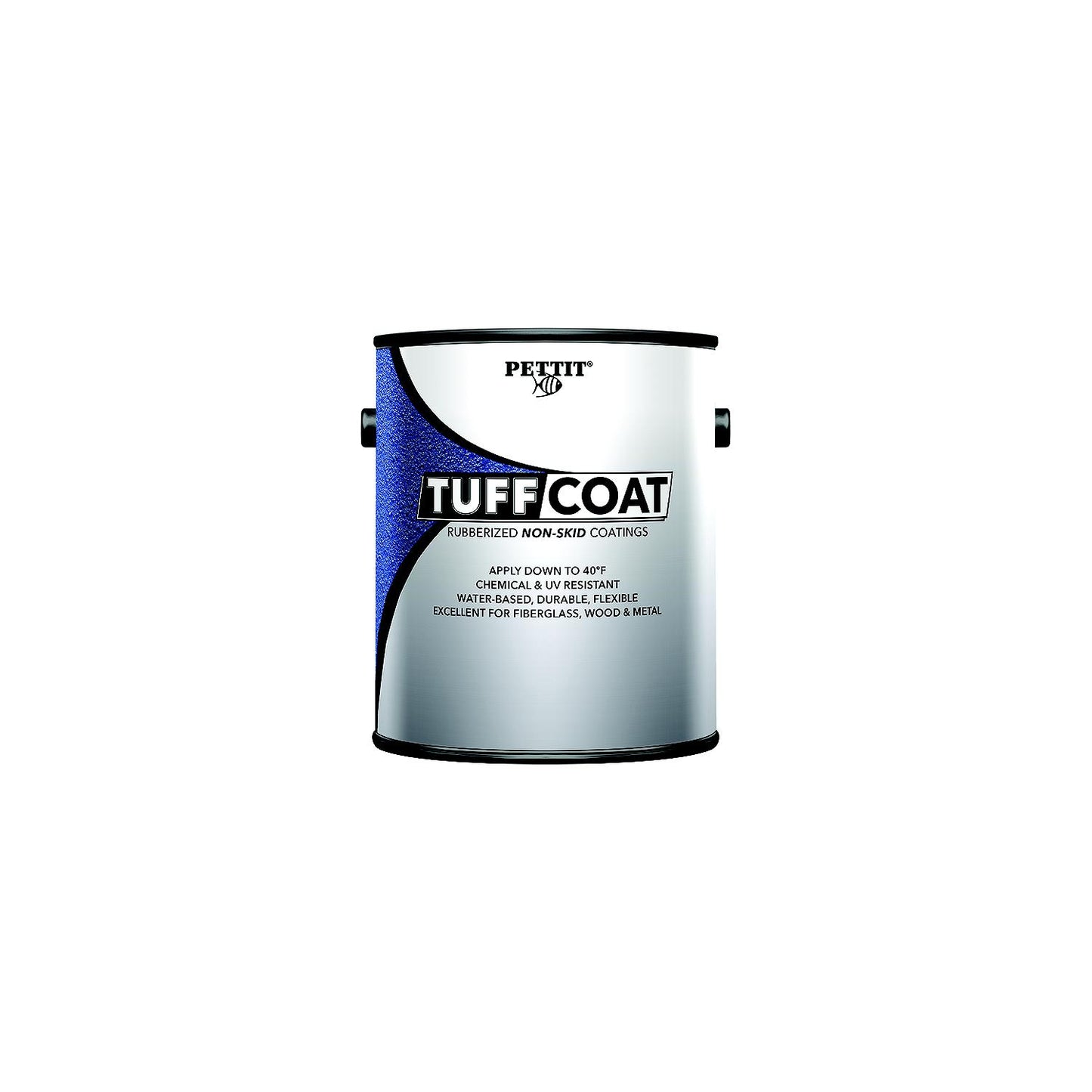 Pettit 3720TC Tuff Coat?äó Rubberized Non-Skid Coating, Medium Texture - Submersible, Steel Gray Gal.